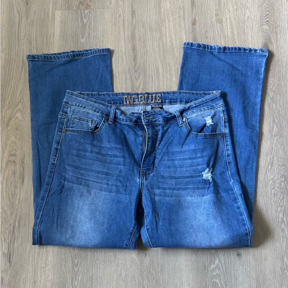 TAG BLUE Women's Boot Cut Jeans - Classic Blue